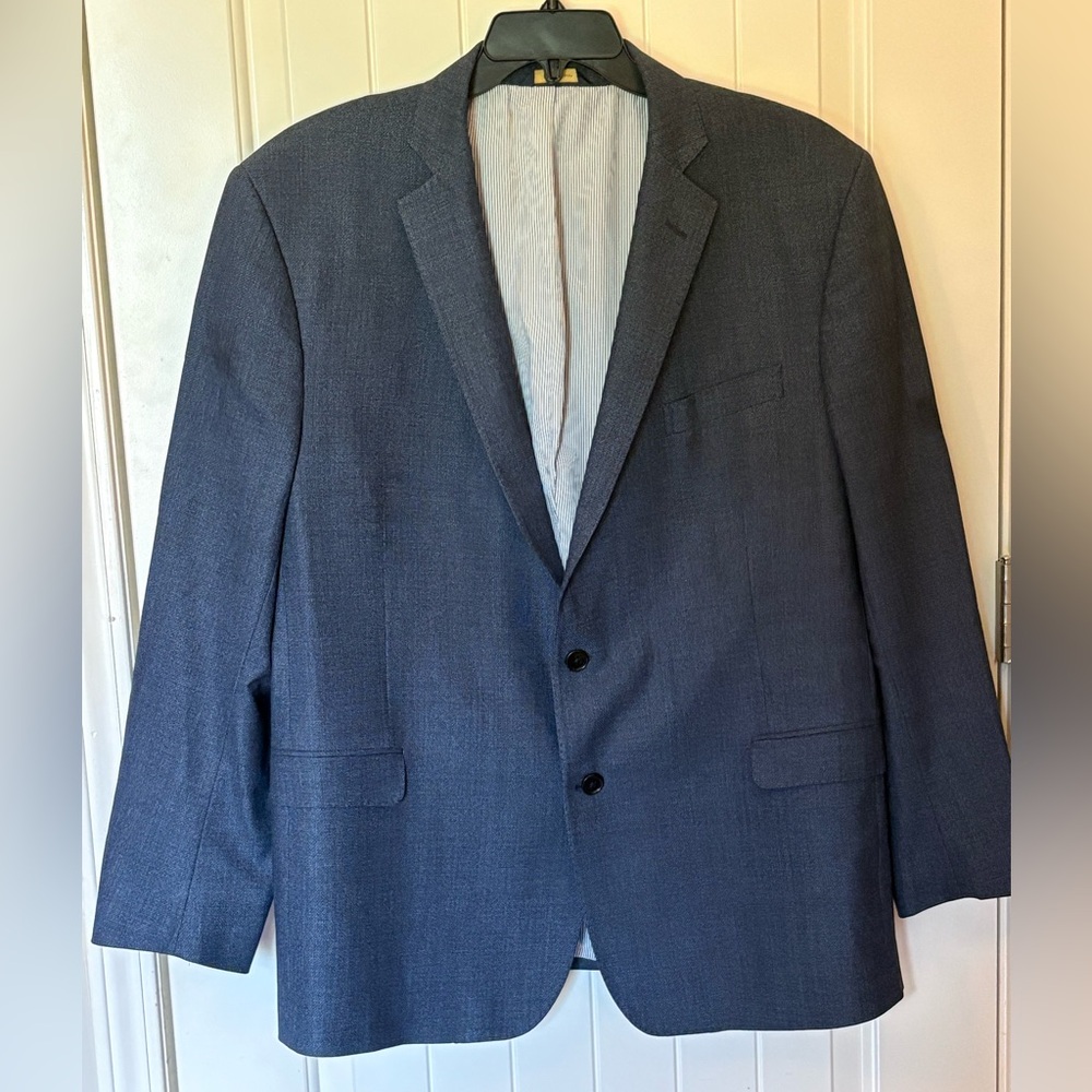 Classic Brooks Brothers Explorer Suit Coat Blazer Jacket 48R Regent Fit Blue
